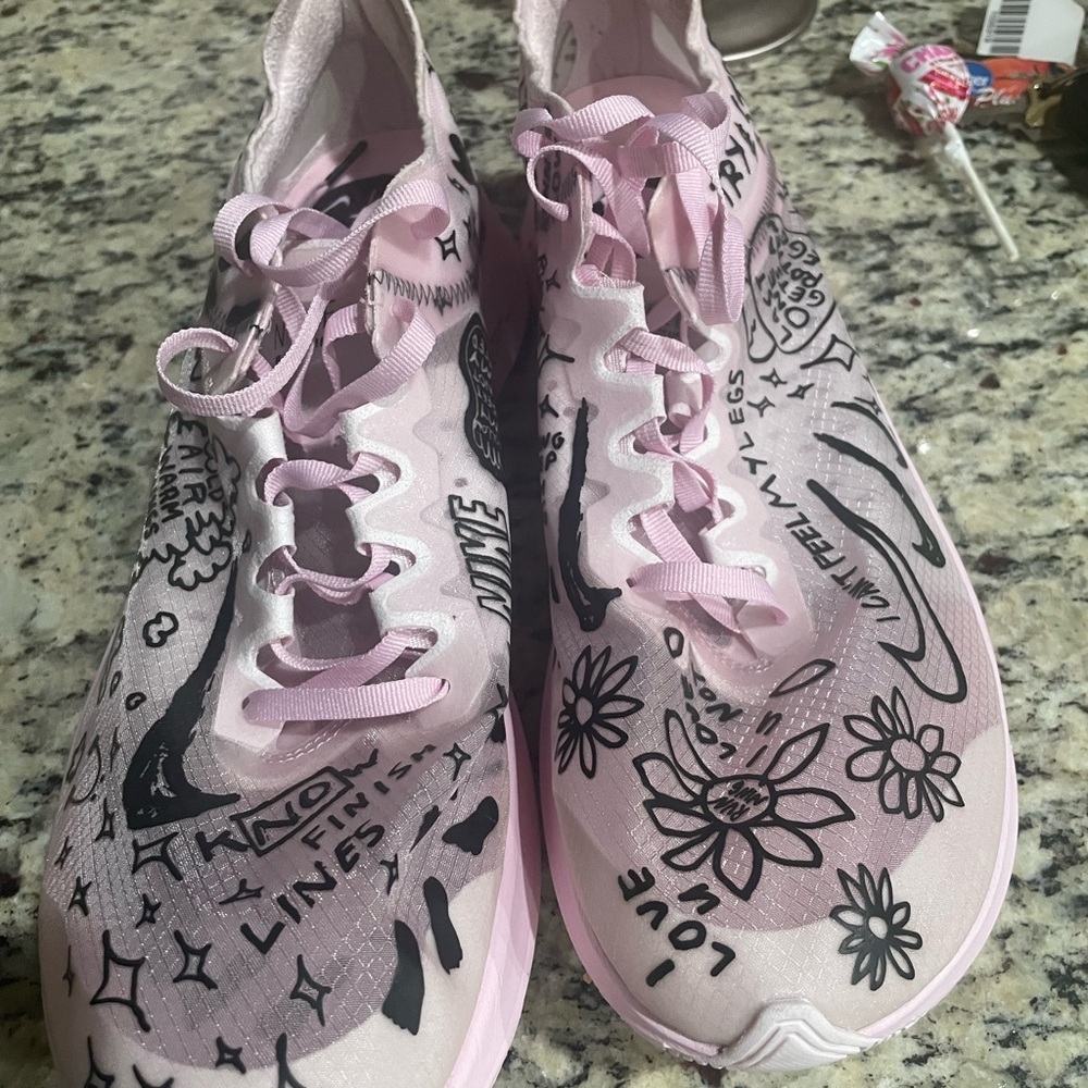 Nike Zoom Fly SP x Nathan Bell Doodles (Pink) Sz. 12